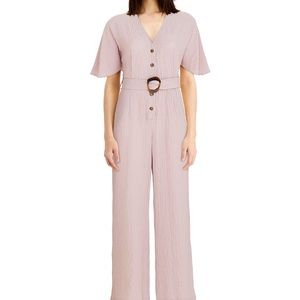 NWT Calvin Klein belted jumpsuit Sz 8